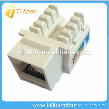 90 Graus UTP Cat6 Keystone Jack, Dupla IDC Cat6 Jack Para Cat6 Patch Painel